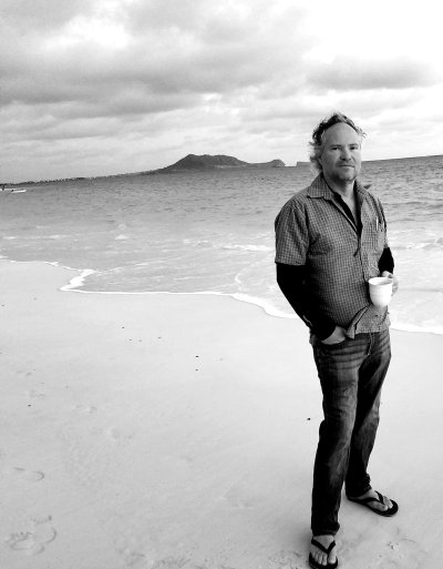 Colorful David on beach