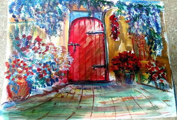 red door